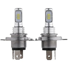 Resim Honmex H4 9003 Hb2 Led Far Ampul Seti, 35w 4000lm 6000k Beyaz Işık, Yüksek Parlaklık, Yakın-uzak Far, 12-24v, Plug & Play, 80.000 Saat Ömür 