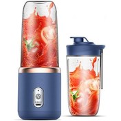 Resim Geeksen Taşınabilir Otomatik Mavi Meyve Sıkacağı, 400ml Kapasiteli, 140w Güçlü, Hızlı Ve Pratik 