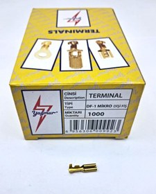 Resim Df1 Mikro Dişi Fiş 1 Kutu 1000 Adet Unıversal Cc Siyah 