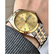 Resim Q&Q takvimli Vintage Erkek Metal Kordon Kol Saati 