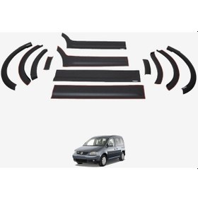 Resim Volkswagen Caddy 2010-2015 Uyumlu Yedek Parça Dodik Set 12 Parça Uzun Şase Çift Sürgü 