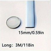 Resim Dream011 15mm Ev Dekor Şeridi, Universal Parlak Kapı Kenarı Koruma Ve Çizilme Önleyici 