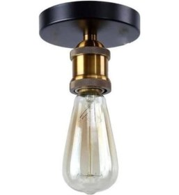 Resim Mylights Retro Mat Gold Metal Tavan Avize Armatür Aplik 10Cm 