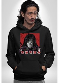 Resim Orochimaru Anime Kadın Erkek Siyah Kapüşonlu Sweatshirt Hoodie Siyah 