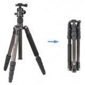 Resim Benro C-0690T B00 Carbon Fiber Travel Angel Tripod Top Kafa ile 