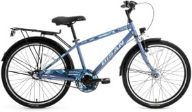Resim Bisan Hero Şehir Bisikleti 36 Cm V 24 Jant 3 Vites Metalik Mavi Mavi 