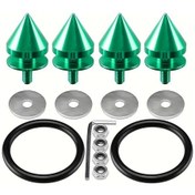 Resim Besthome1 Yeşil Araç Tampon Konik Çevre Takviye Kelepçesi Bagaj Kaporta Bağlantı 