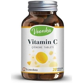 Resim Voonka Vitamin C Çiğneme Tableti 20 Tablet 