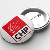 Resim CHP İğneli Buton Rozet 58mm 100 adet 