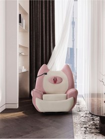 Resim zenay home Pembe Labubu Tavşan Koltuğu – Rahat ve Sevimli Tasarım 
