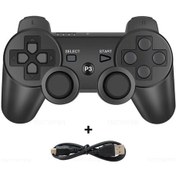 Resim Siyah Destek Bluetooth Kablosuz Gamepad Playstation 3 Joystick Denetleyicisi Ps3 Controle Aksesuarları Usb Pc Oyun Denetleyicisi 