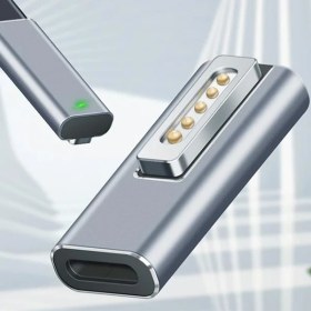 Resim Ally Magsafe 2 5A Type C Pd Mıknatıslı Dönüştürücü Şarj Başlık MacBook Air/pro 