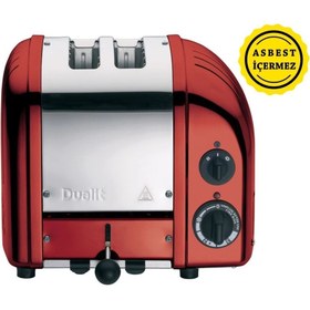 Resim 27031 Classic 2 Hazneli Ekmek Kızartma Kırmızı 