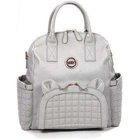 Resim M&y Kitty Deri Anne Bebek Bakım Sırt Çantası 7271 Gri Gri 