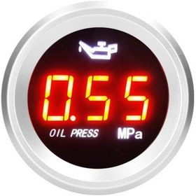 Resim Geeroyoo Araç Ve Motosiklet Dijital Yağ Basınç Göstergesi 0-1.00mpa Yanıp Sönen Alarmlı 9-35v Parlak Sensör Jzr-gy 