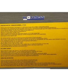 Resim Cata CT-103 Kablosuz Kapı Zili (Sarı Kenarlı) 