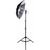 Resim Deyatech 3Lü Strobist Set. Işık Ayağı,Şemsiye,Flaş Ve Şemsiye Adaptörü Ğümüş 