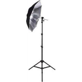Resim Deyatech 3Lü Strobist Set. Işık Ayağı,Şemsiye,Flaş Ve Şemsiye Adaptörü Ğümüş 