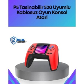 Resim Ponna Tv Bağlantılı 520 Oyunlu P5 Retro Gamepad Konsol 
