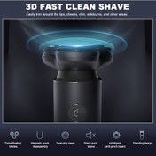 Resim Qingmipy Blackstone 7 Erkek Tıraş Makinesi: Usb-c Şarj, 3 Yüzer Bıçak, Pop-up Sakal Trimmer, 90 Dakika Kullanım 