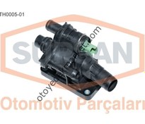 Resim Ford Focus (2004-2009) Termostat Gövdesi Komple (Supsan) 