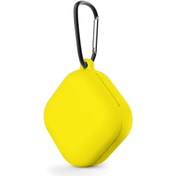 Resim Microsonic Samsung Galaxy Buds 2 Pro Kılıf Askılı Mat Silikon Sarı 