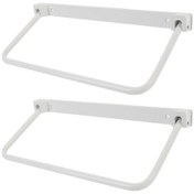 Resim Sinuoshop 2 Adet Beyaz Katlanır Karavan Ayakkabı Rafı Duvar Montajlı Alüminyum Ayakkabı Askısı 