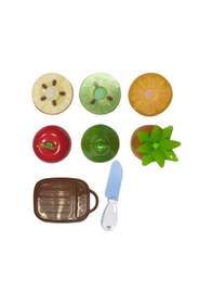 Resim Oyuncak Meyve Sebze Kesme Seti 8 Parça Eğitici Oyuncak Meyveler 