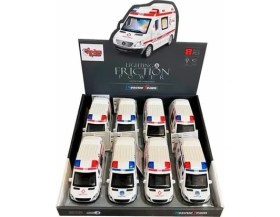 Resim Pileli Store HT-7737 Surt.ışıklı Sesli Ambulans Polis -Vrd 