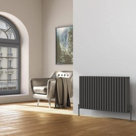Resim Lojimax Alüminyum Dekoratif Radyatör Lapis Plus 1800 x 596 12 Dilim | Dokulu Antrasit Gri | Yüksek Isıl Güç | 5 Yıl Üretici Garantisi 
