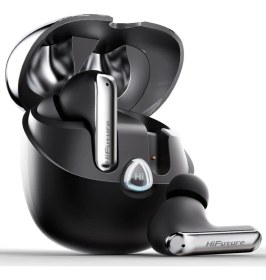 Resim HiFuture Air Sonic Bluetooth Kulaklık 5.3 Ipx5 Su Geçirmez Enc 4 Mikrofonlu Tws Kulaklık Içi Kulaklık Siyah 