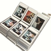 Resim Ekstra Büyük Kapasiteli 240 Fotoğraf Albümü - Şeffaf Plastik ve Vinil Fotoğraf Organizatörü, 3 inçlik Fotoğraflar, Ünlülerin Kartları, Sinema Biletleri, Kartpostallar için Uygun - Dayanıklı Ev Dekorasyonu Depolama Klasörü 