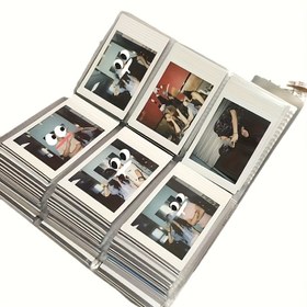 Resim Ekstra Büyük Kapasiteli 240 Fotoğraf Albümü - Şeffaf Plastik ve Vinil Fotoğraf Organizatörü, 3 inçlik Fotoğraflar, Ünlülerin Kartları, Sinema Biletleri, Kartpostallar için Uygun - Dayanıklı Ev Dekorasyonu Depolama Klasörü 