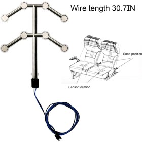 Resim Xiyu Shop Yeni Varış Tarzı Evrensel Araba Koltuğu Basınç Sensörü Emniyet Kemeri Uyarı Hatırlatma Pedi Işgal Edilmiş Oturan Alarm Aksesuarı (Yurt Dışından) 