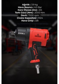 Resim Gaptools GP3401 3/4 Havalı Somun Sökme 