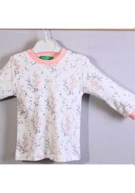 Resim Candar Çiçek Desenli Kız Bebek Eşofman Takımı %100 Pamuk Pembe 