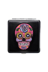 Resim Atomic German Skull Deri Kısa Sigara Tabakası Pembe 20li 