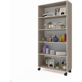 Resim Kenzlife Kitaplık Beril 168 090 020 Crd Tekerlekli Mutfak Dolabı Banyo Ofis Ayakkabılık Kiler 