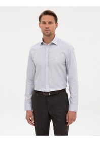 Resim Pierre Cardin Erkek Açık Lacivert Gömlek Desenli 50313798-vr059 Açık Lacivert 