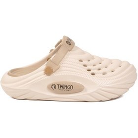Resim Twingo Ekru Kum Hafif Eva Unisex Sabo Terlik 9808 Z 