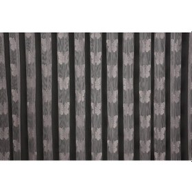 Resim Kelebek Model Gri Renk İp Perde Hazır Düğmeleri Dikilmiş İp Perde 300 270 Cm Gri 