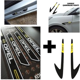 Resim Opel İnsignia Kapı Eşiği + Logolu Çamurluk Venti Set 