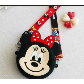Resim minibuki Minnie Mouse Kız Çocuk Silikon Çanta Cüzdan. 