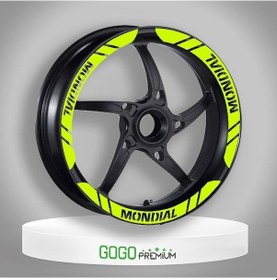 Resim Mondial Uyumlu Flo Sarı 1 Set Jant Şeridi 