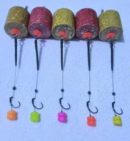 Resim 5 Adet Küspeli Sazan Rig Takımı Karışık Renkli Esp Mısır'lı 