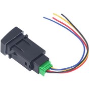 Resim Springsun 12v 3a 5 Pinli Araç Elektrik Aygıtı Kontrolü Abs Ip67 Nem Ve Toz Dayanıklı Faro Anahtarı Ts-06 