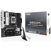 Resim Asus B850m Max Gaming Wifi Ddr5 8000mhz Oc M.2 Hdmı/dp/usb-c Pcıe 5.0 Am5 Matx Anakart 