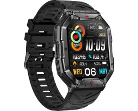 Resim ZCWATCH V0623 Outdoor Military Bt Call, Pusula, Spor Sağlık, 1 ATM Profesyonel Akıllı Saat 