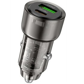 Resim Hoco Z52 PD 38W Type-C ve USB Çıkışlı Araç Şarjı Siyah 