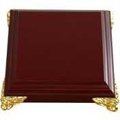 Resim Suntek Mobilya Gülağacı Kaide Vazolar Için 9,5x9,5x3,5cm 